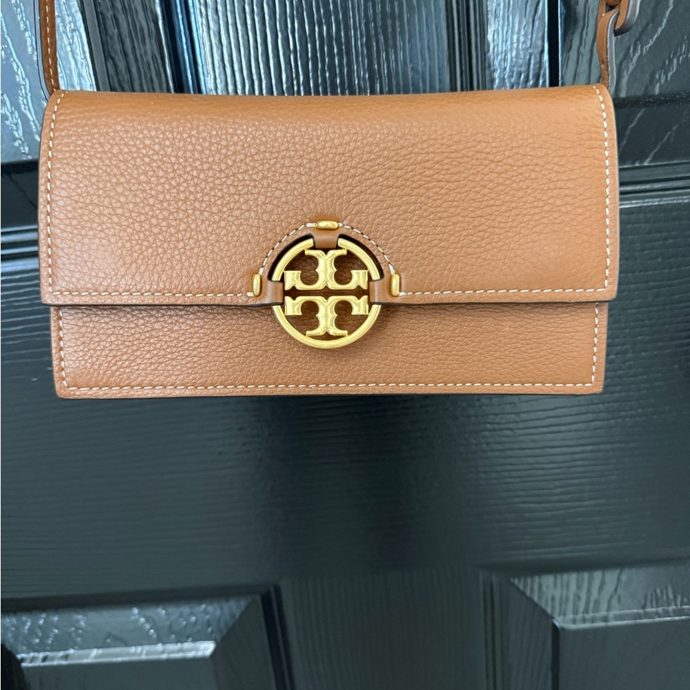 Tory Burch Tan Leather Crossbody Bag